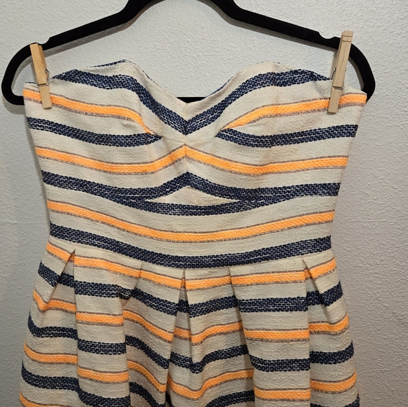 Anthropologie Hutch Striped Mini Dress Size 6 - Picture 4 of 16